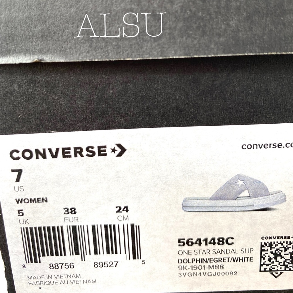 Converse One Star Sandal Slip Suede Grey W AUTHENT - Picture 6 of 7